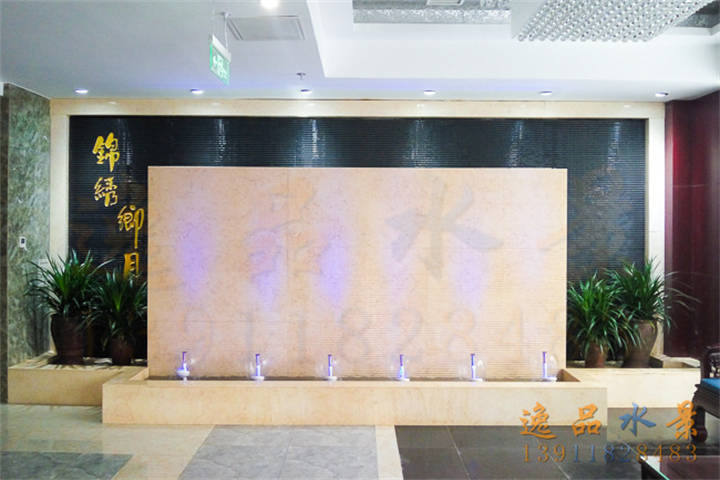 酒店餐廳水幕墻流水景觀制作廠(chǎng)家